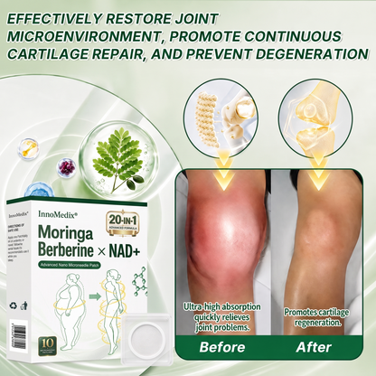 InnoMedix® Moringa · Berberine × NAD+ 20-IN-1 Advanced Nano Microneedle Patch🏆