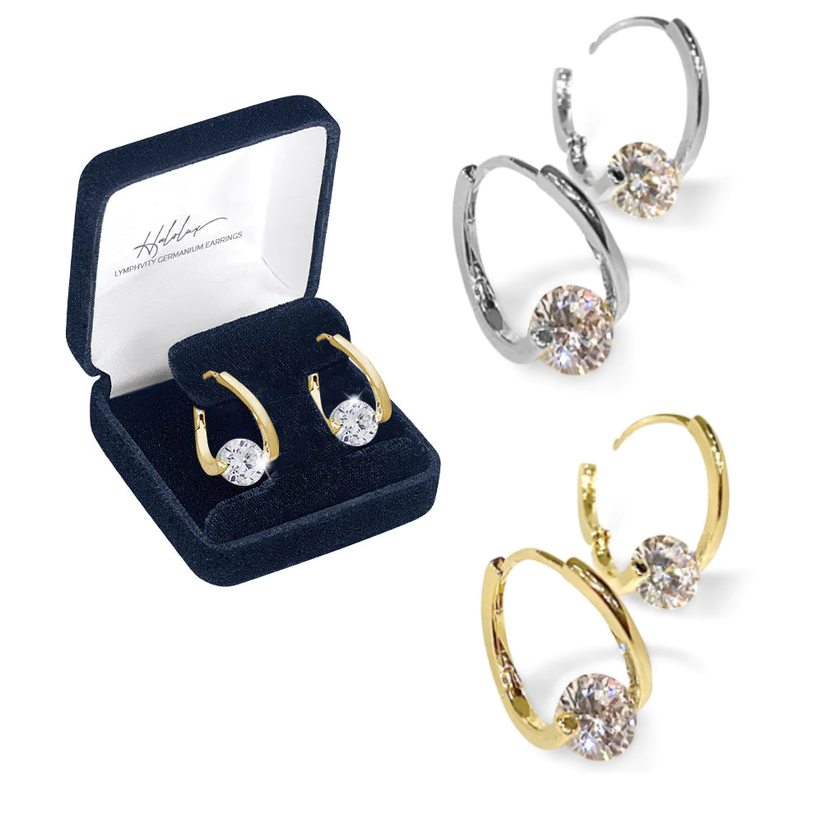 🔥LAST DAY SALE-70% OFF 丨CZTICLE®Lymphvity MagneTherapy Germanium Earrings🔥