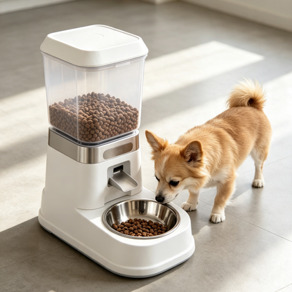 Smart Auto Pet Feeder | Timed Feeding for Multi-Pet Families