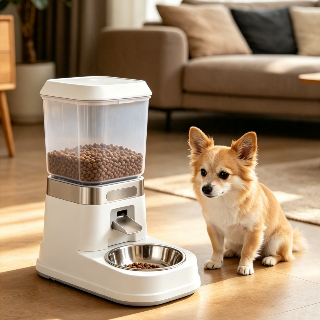 Smart Auto Pet Feeder | Timed Feeding for Multi-Pet Families