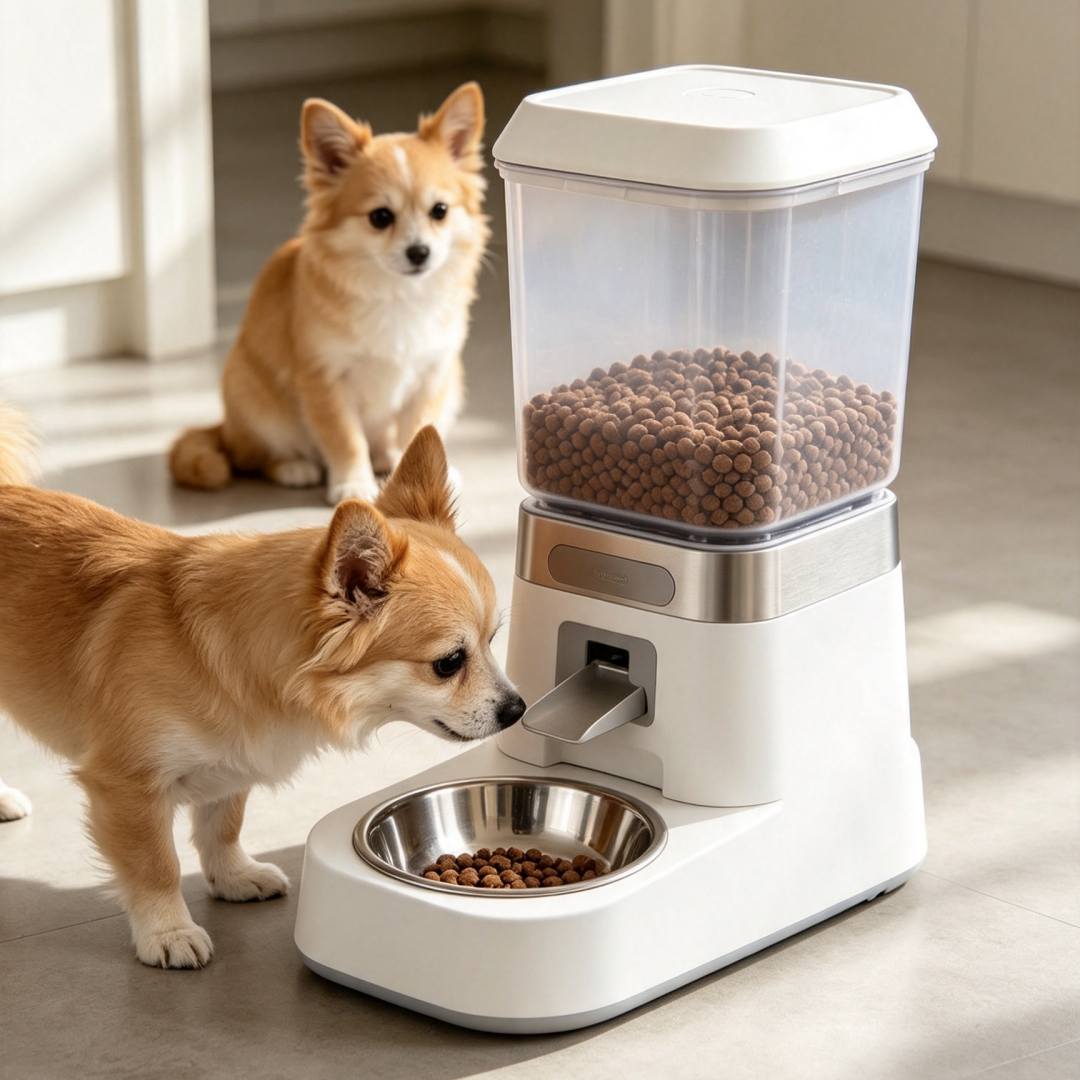 Smart Auto Pet Feeder | Timed Feeding for Multi-Pet Families
