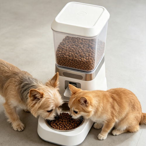 Smart Auto Pet Feeder | Timed Feeding for Multi-Pet Families