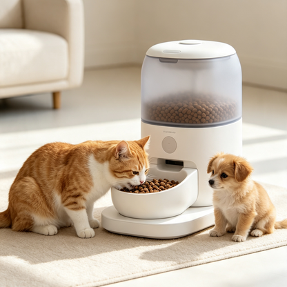 Sealed Automatic Pet Feeder | Ideal for Multi-Cat & Multi-Pet Households