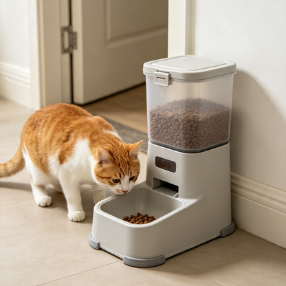 Smart Automatic Cat Feeder | Reliable Timed Feeding for Multi-Cat Families