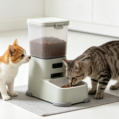 Smart Automatic Cat Feeder | Reliable Timed Feeding for Multi-Cat Families