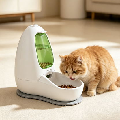 Egg-Shaped Gravity Automatic Cat Feeder