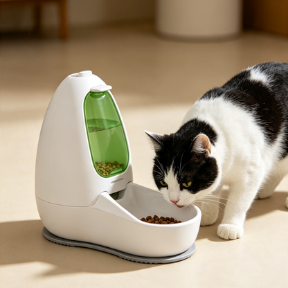 Egg-Shaped Gravity Automatic Cat Feeder