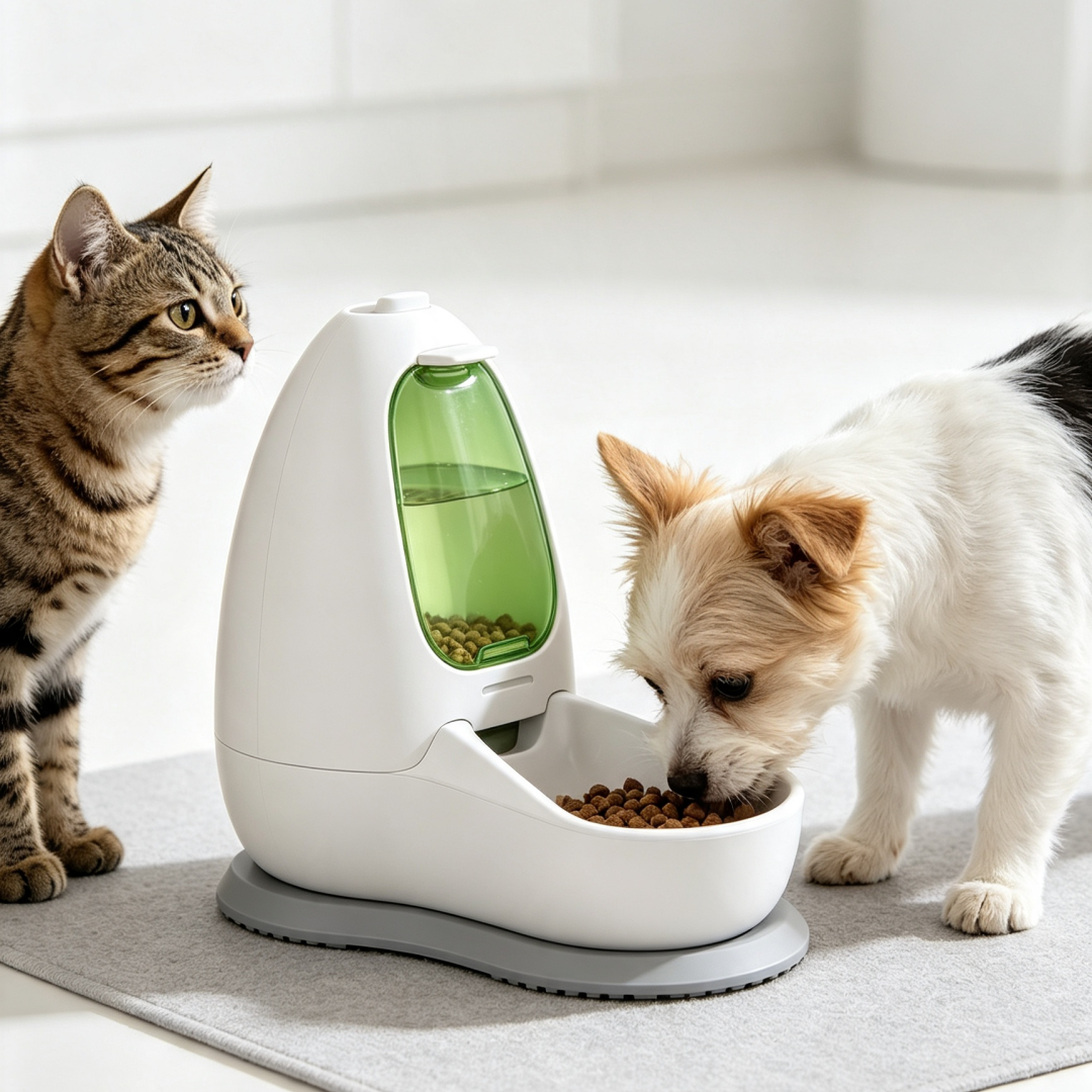 Egg-Shaped Gravity Automatic Cat Feeder