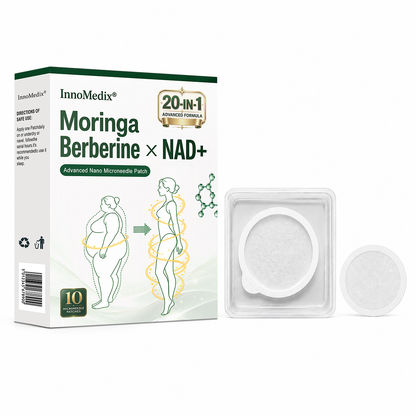 InnoMedix® Moringa · Berberine × NAD+ 20-IN-1 Advanced Nano Microneedle Patch🏆